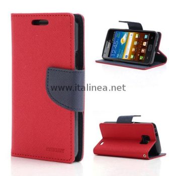 Калъф /book type/ Mercury Samsung Galaxy S2 / i9100 /червен