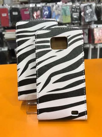 Кожен калъф Premium Samsung i9100 Galaxy S2 - зебра