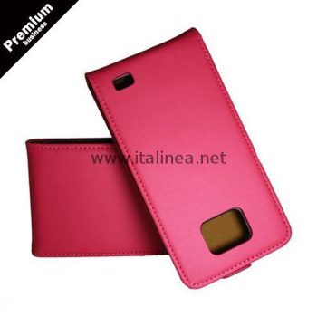 Кожен калъф Premium Samsung i9100 Galaxy S2 - розов