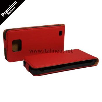 Кожен калъф Premium Samsung i9100 Galaxy S2 - червен