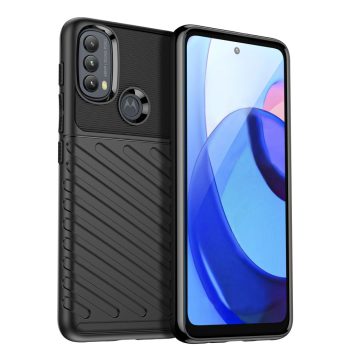 Силиконов калъф гръб Thunder Case Motorola Moto E20 / Moto E40 - черен