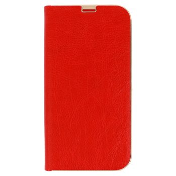 Кожен калъф тефтер / Book Case With Frame / iPhone 12 / iPhone 12 Pro - червен
